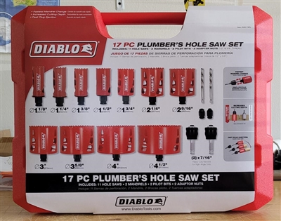 Diablo 17 pc Plumber s Bi Metal Hole Saw Set